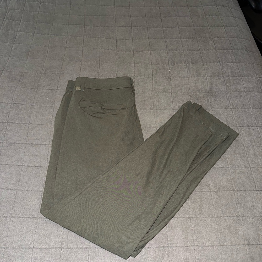Men's Olive Green Lululemon ABC Classic Fit Pants 34x34